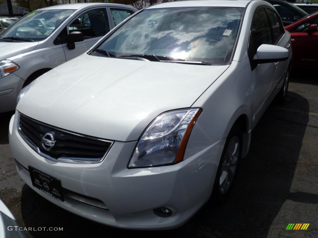 2012 Sentra 2.0 SL - Aspen White / Charcoal photo #1