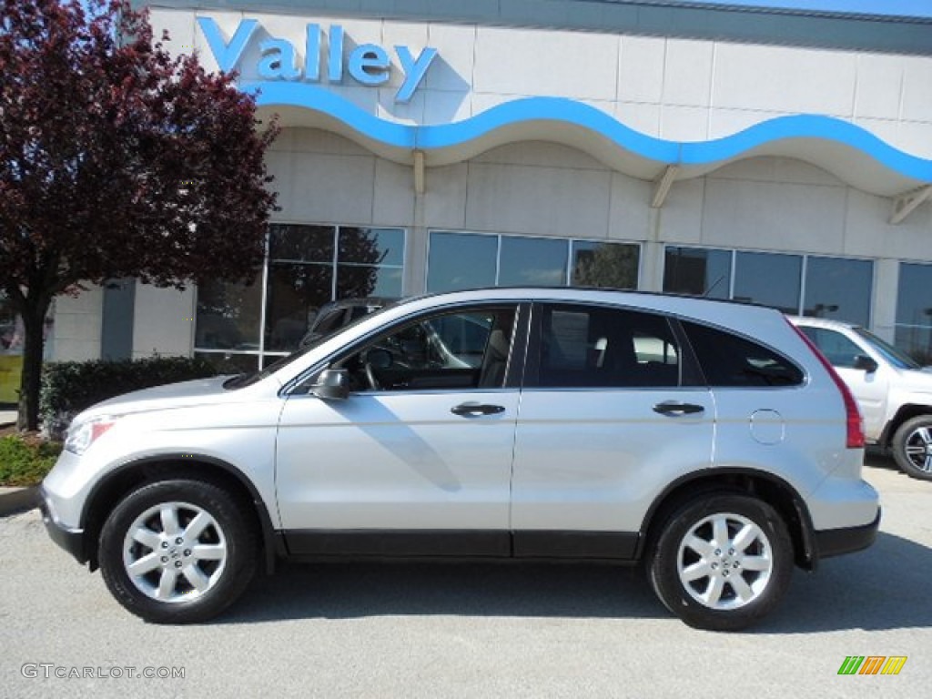 2009 CR-V EX 4WD - Alabaster Silver Metallic / Gray photo #2