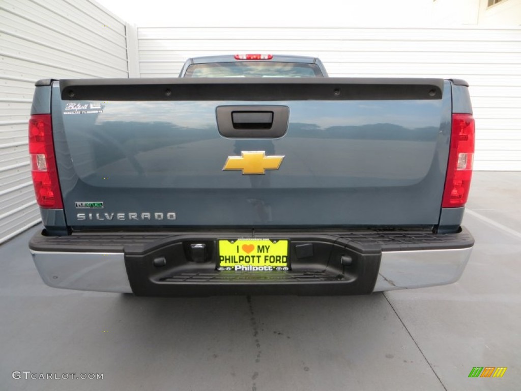 2012 Silverado 1500 Work Truck Regular Cab 4x4 - Blue Granite Metallic / Dark Titanium photo #5