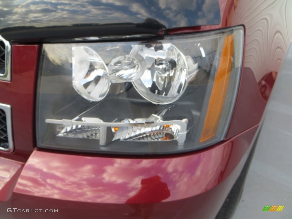 2009 Tahoe LS - Deep Ruby Red Metallic / Light Cashmere photo #10