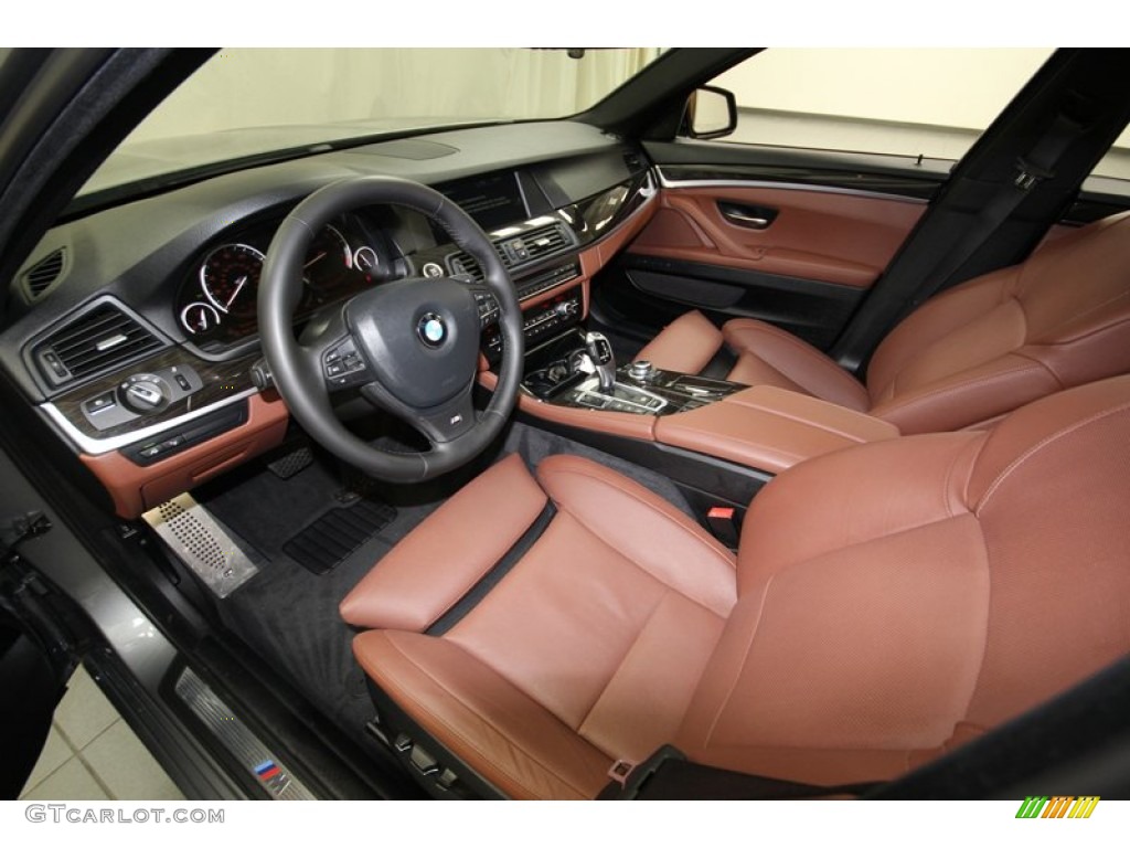 Cinnamon Brown Interior 2013 BMW 5 Series 535i xDrive Sedan Photo #80272616