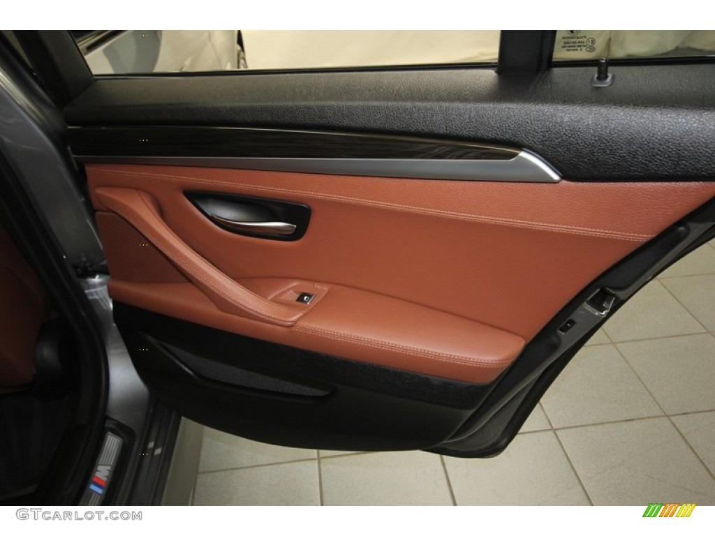2013 5 Series 535i xDrive Sedan - Space Gray Metallic / Cinnamon Brown photo #42