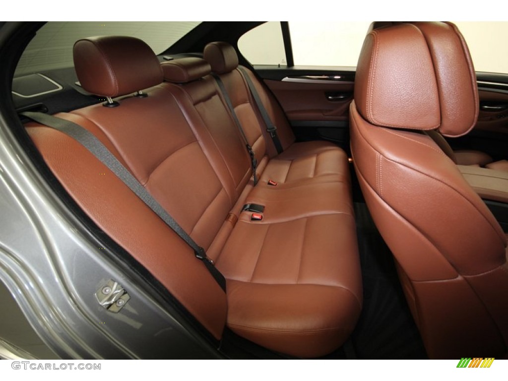 2013 5 Series 535i xDrive Sedan - Space Gray Metallic / Cinnamon Brown photo #43