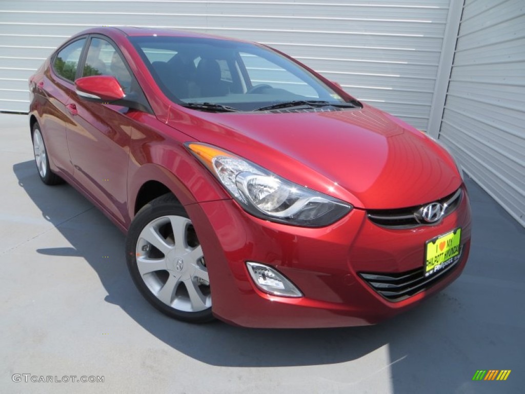 2013 Elantra Limited - Sparkling Ruby / Black photo #1