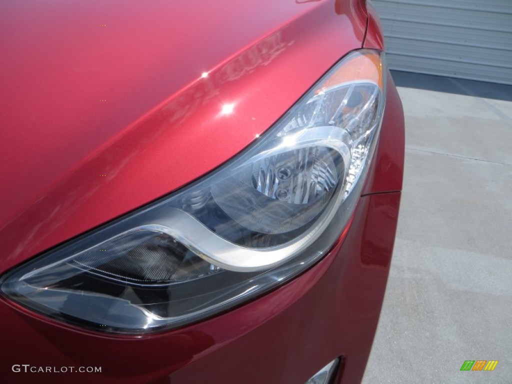 2013 Elantra Limited - Sparkling Ruby / Black photo #11