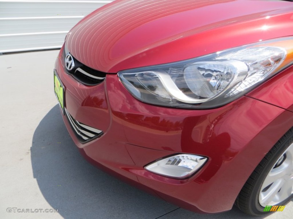 2013 Elantra Limited - Sparkling Ruby / Black photo #12