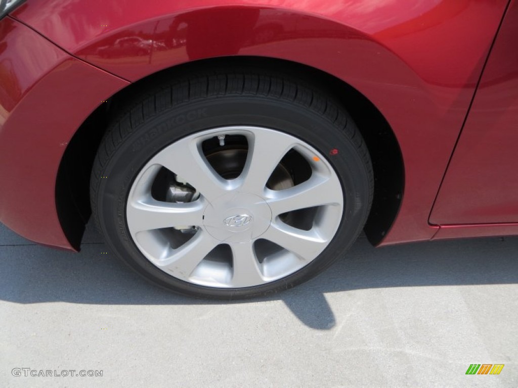 2013 Elantra Limited - Sparkling Ruby / Black photo #13