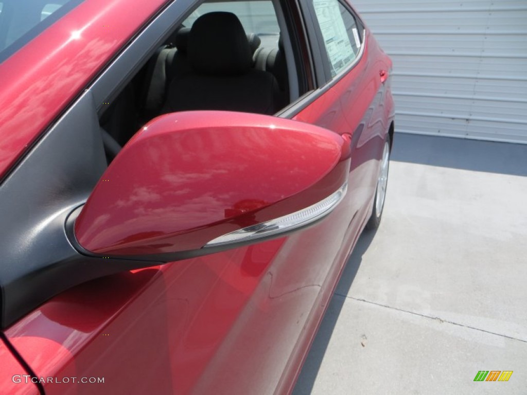 2013 Elantra Limited - Sparkling Ruby / Black photo #14