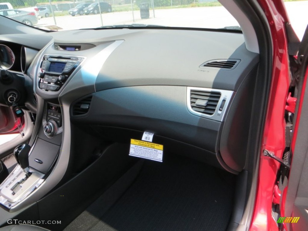 2013 Elantra Limited - Sparkling Ruby / Black photo #18