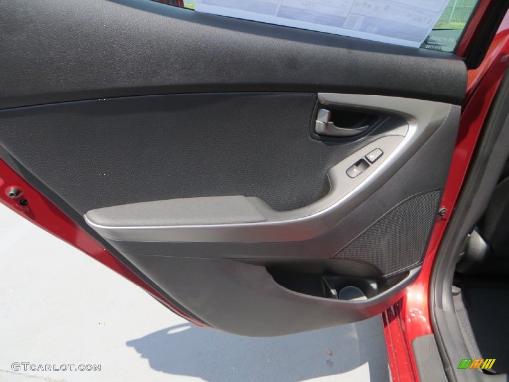 2013 Elantra Limited - Sparkling Ruby / Black photo #19