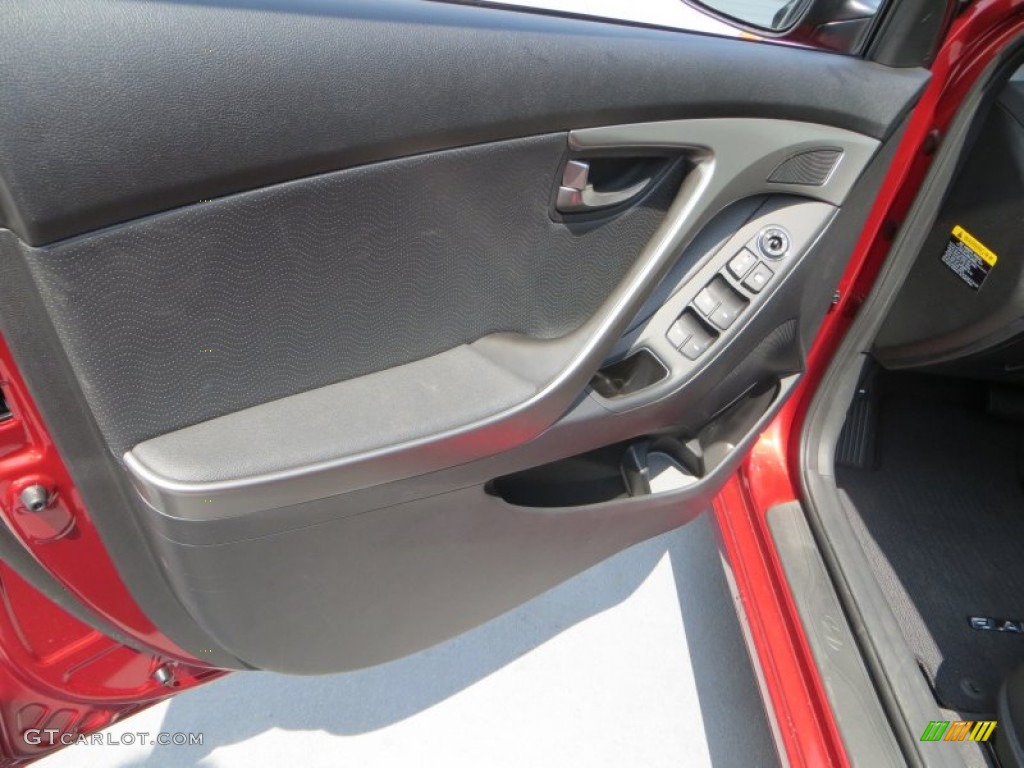 2013 Elantra Limited - Sparkling Ruby / Black photo #21