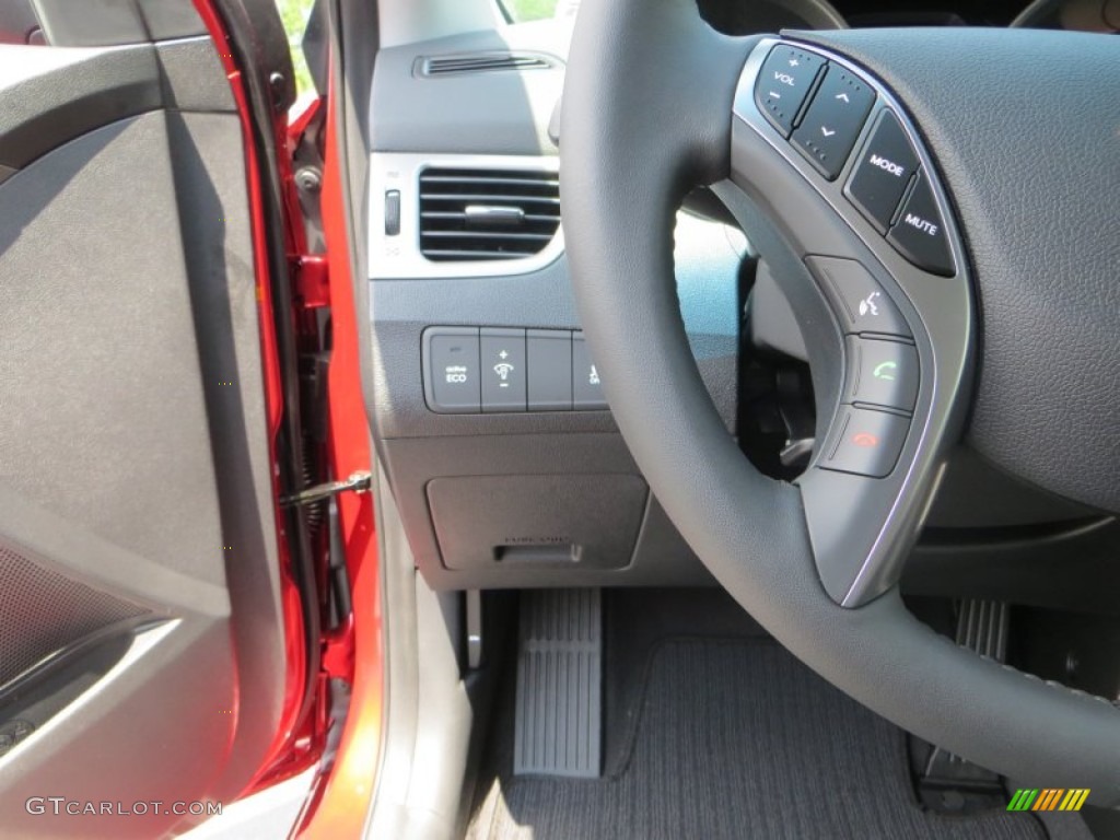 2013 Elantra Limited - Sparkling Ruby / Black photo #32