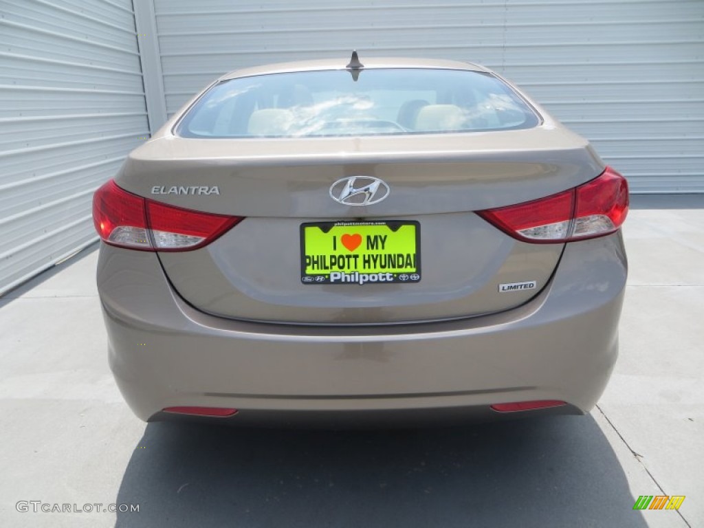 2013 Elantra Limited - Desert Bronze / Beige photo #5