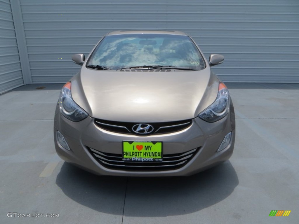 2013 Elantra Limited - Desert Bronze / Beige photo #10