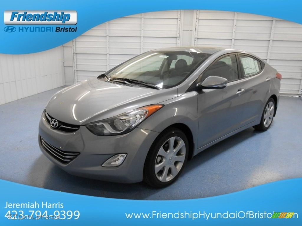 2013 Elantra Limited - Titanium Gray Metallic / Gray photo #2