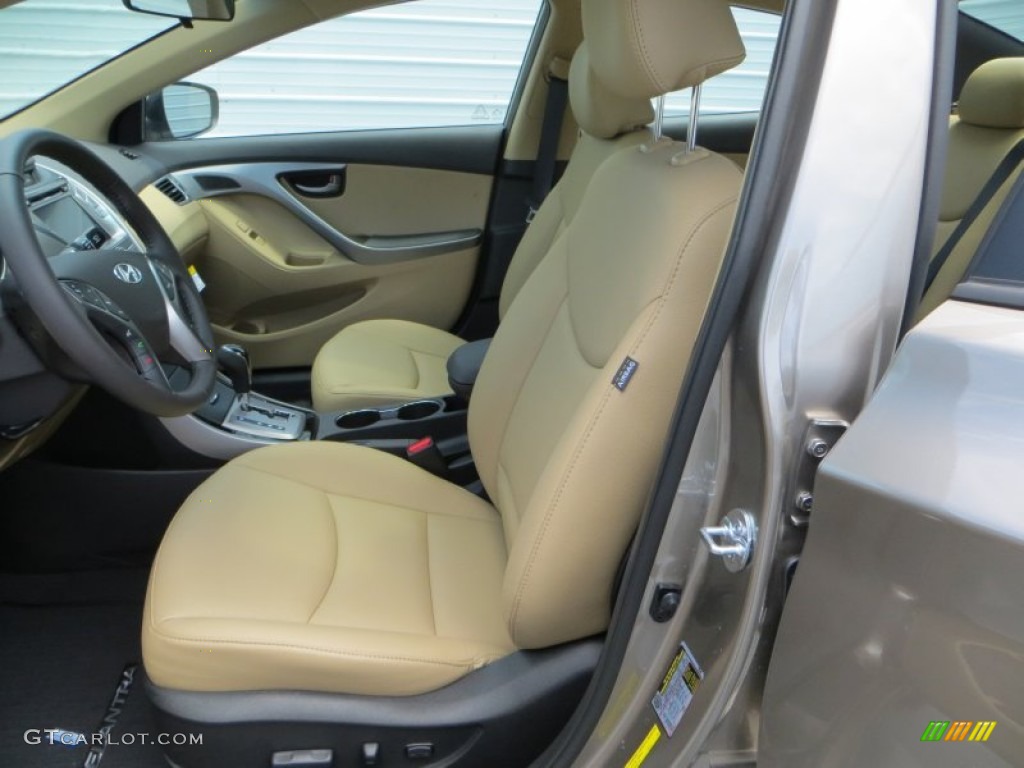 2013 Elantra Limited - Desert Bronze / Beige photo #22