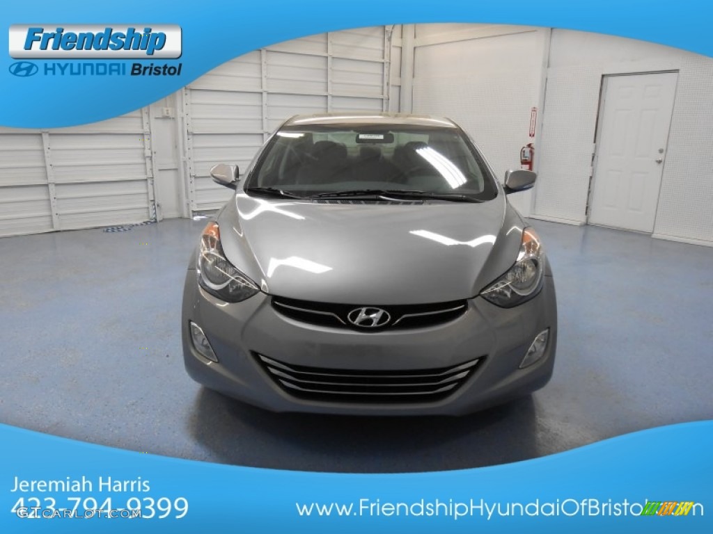 2013 Elantra Limited - Titanium Gray Metallic / Gray photo #3