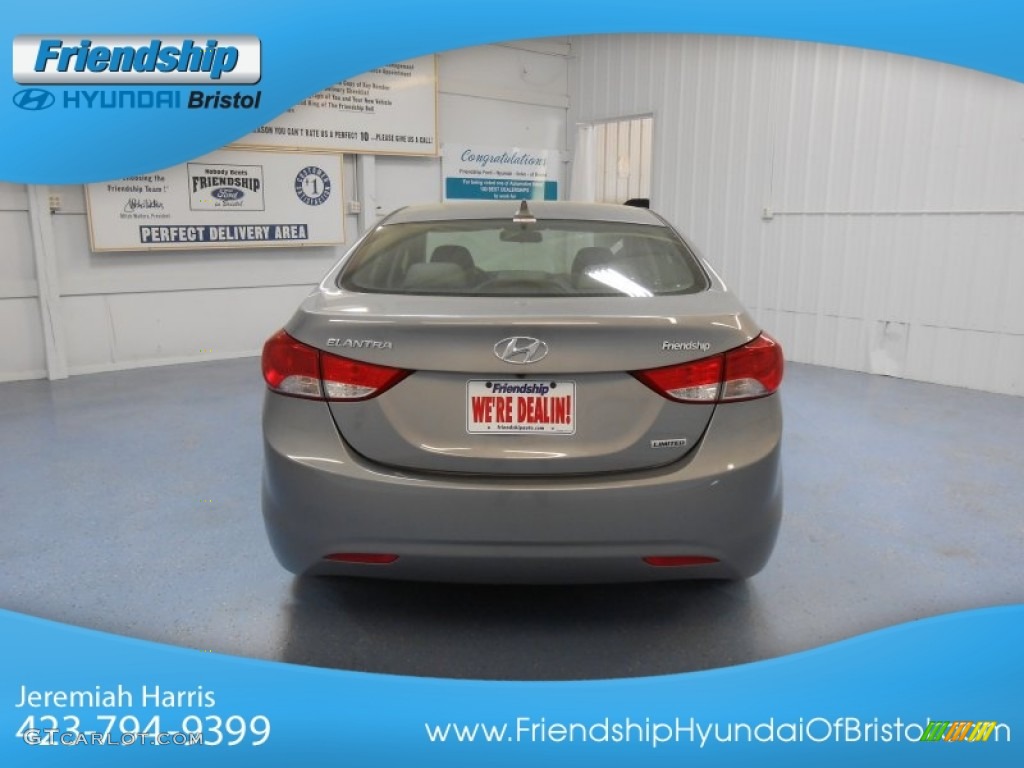 2013 Elantra Limited - Titanium Gray Metallic / Gray photo #5