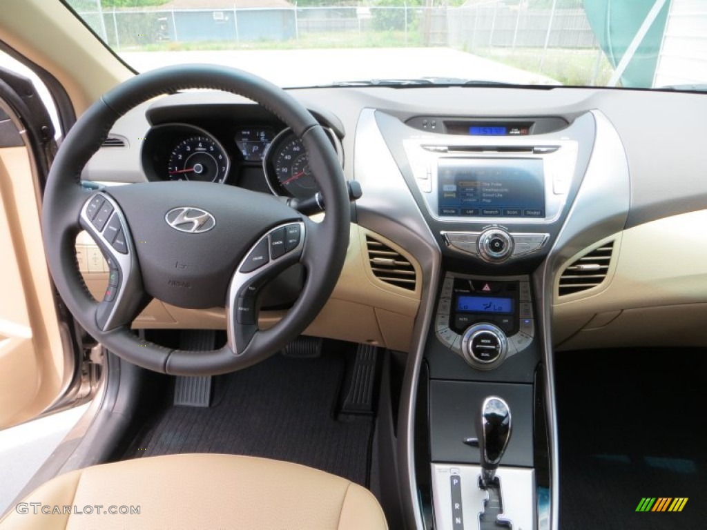 2013 Elantra Limited - Desert Bronze / Beige photo #25