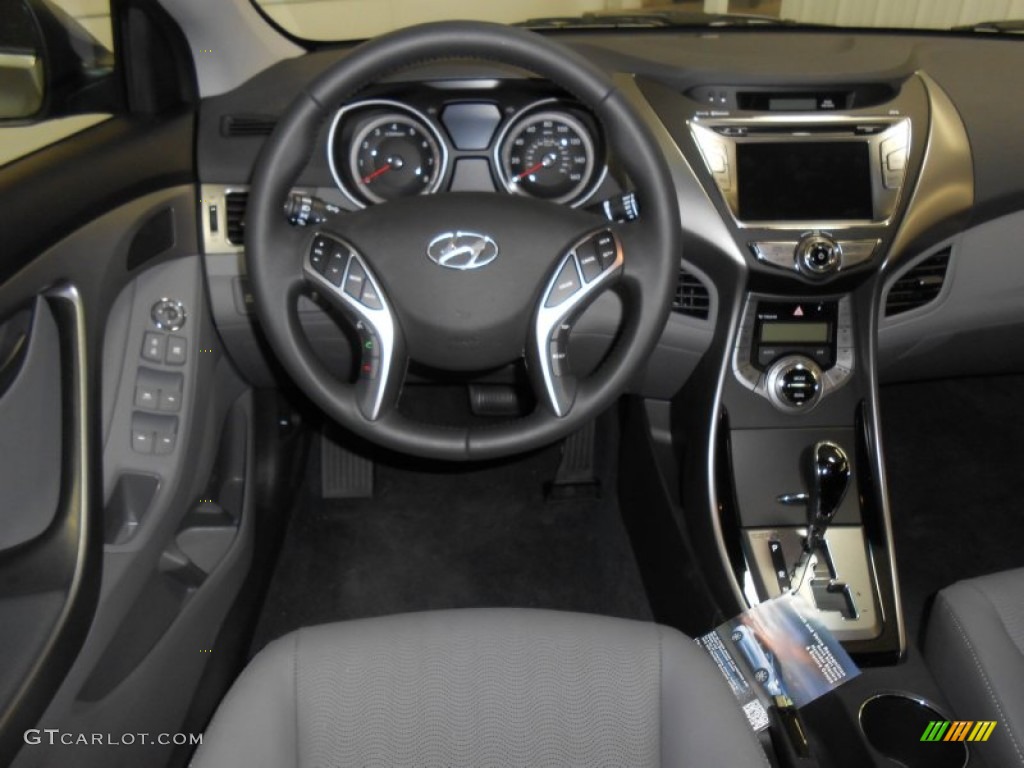 2013 Elantra Limited - Titanium Gray Metallic / Gray photo #7