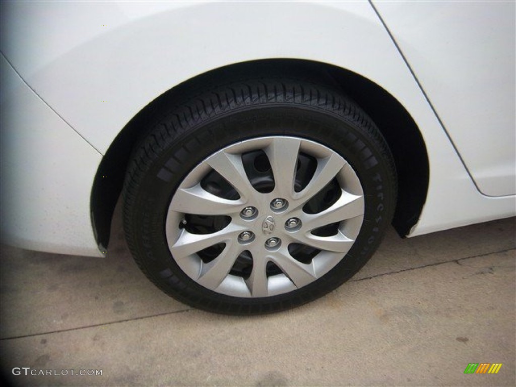 2011 Elantra GLS - Pearl White / Beige photo #5