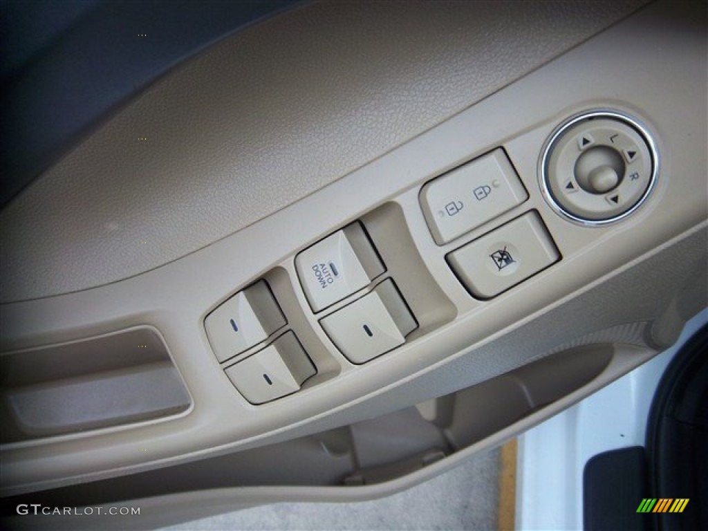 2011 Elantra GLS - Pearl White / Beige photo #11