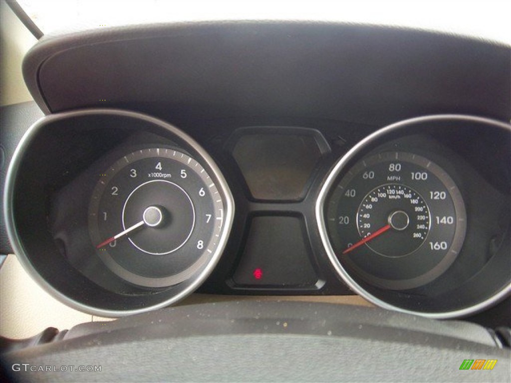 2011 Elantra GLS - Pearl White / Beige photo #21