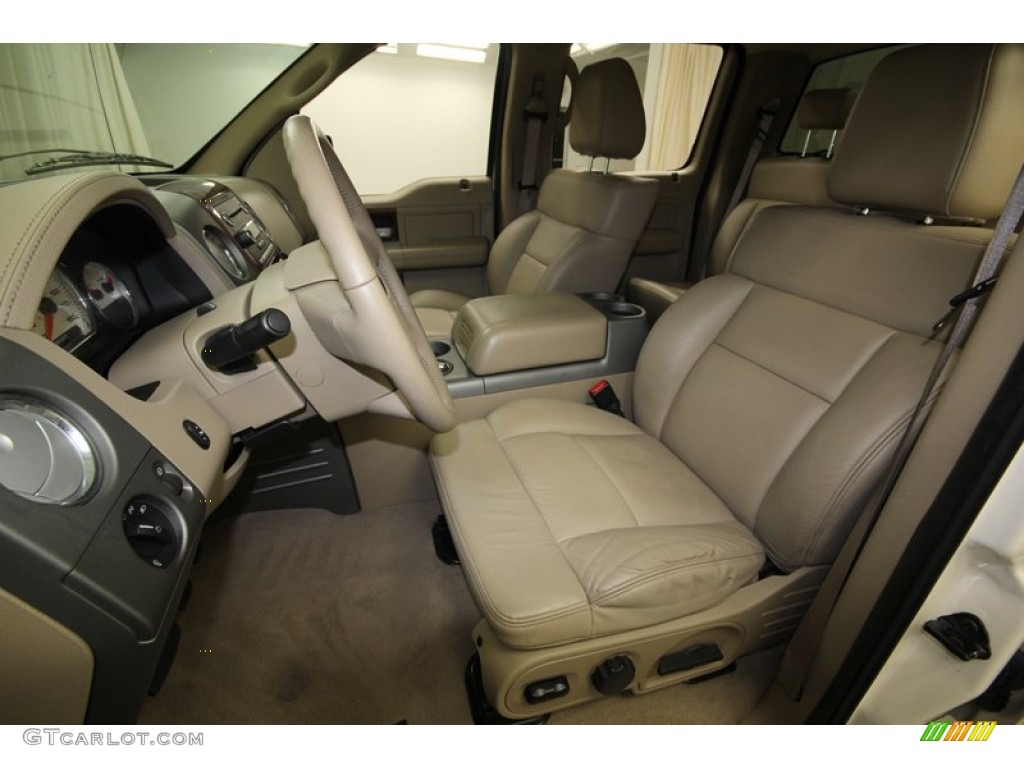 Tan Interior 2008 Ford F150 Lariat SuperCrew Photo #80275950