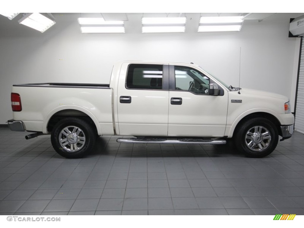 White Sand Tri-Coat 2008 Ford F150 Lariat SuperCrew Exterior Photo #80275991