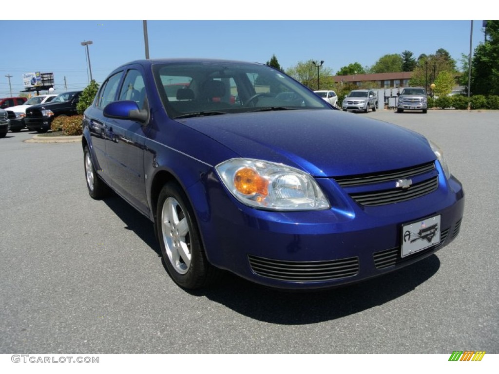 2007 Cobalt LT Sedan - Laser Blue Metallic / Gray photo #2