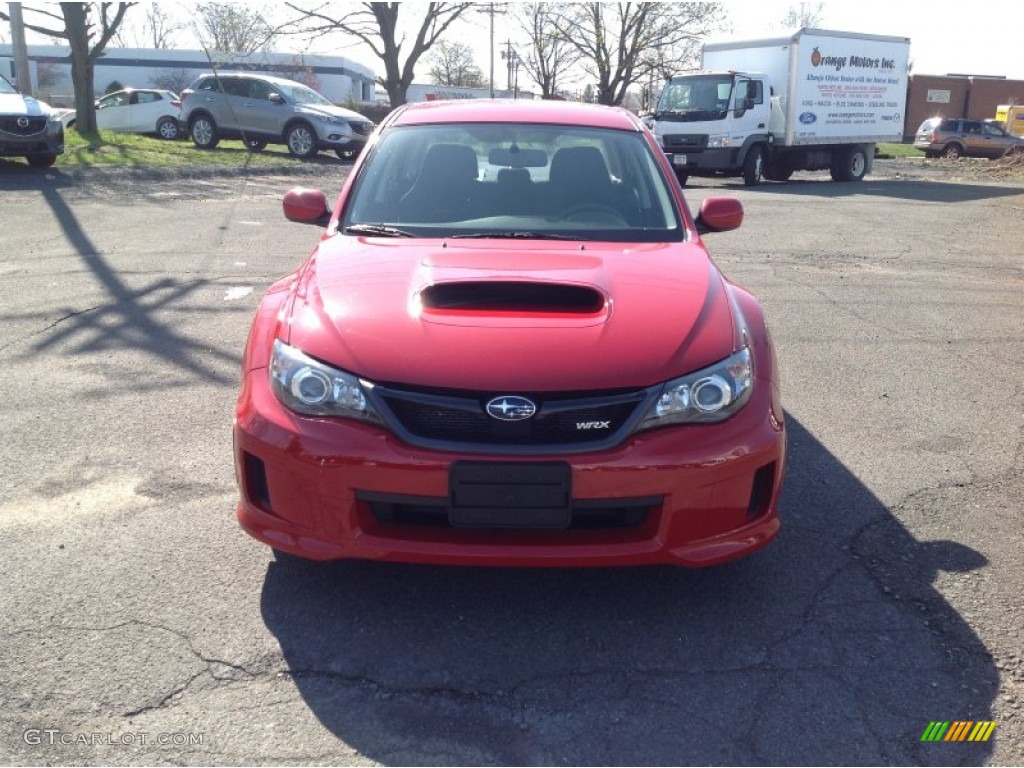 2011 Impreza WRX Sedan - Lightning Red Pearl / Carbon Black photo #7