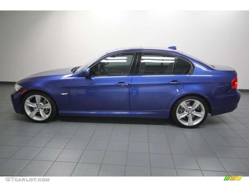 2010 3 Series 335i Sedan - Montego Blue Metallic / Gray Dakota Leather photo #2