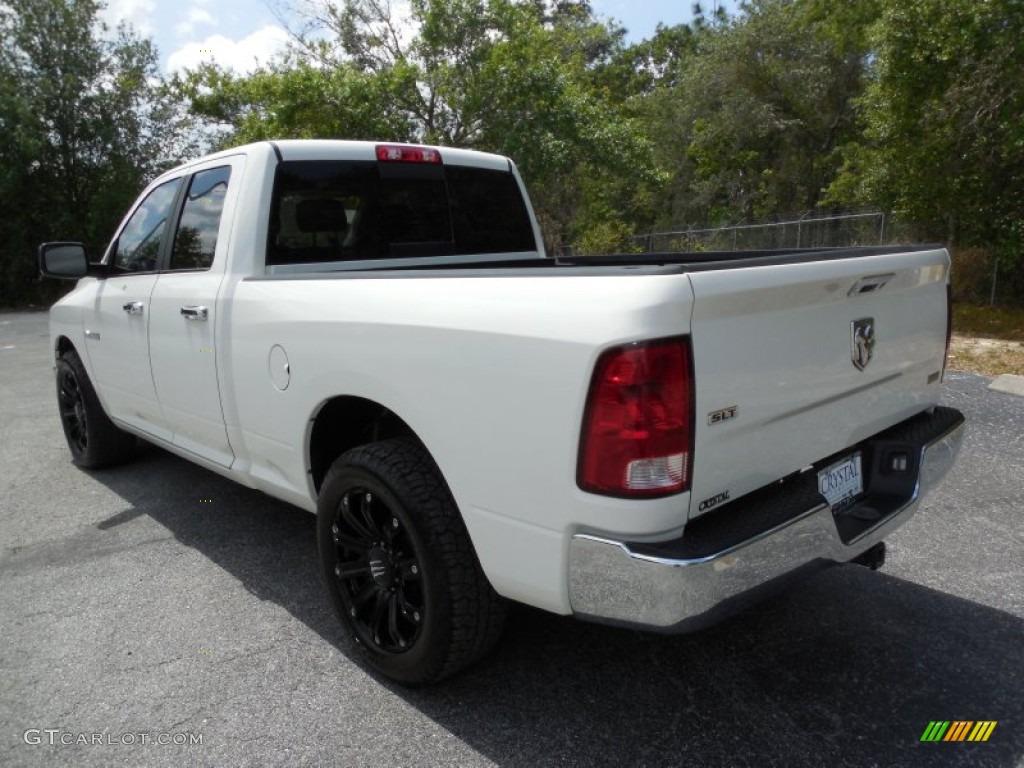 2009 Ram 1500 SLT Quad Cab - Stone White / Dark Slate/Medium Graystone photo #3