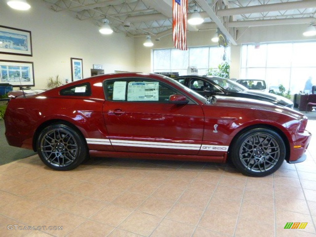2014 Mustang Shelby GT500 SVT Performance Package Coupe - Ruby Red / Shelby Charcoal Black/White Accents photo #1