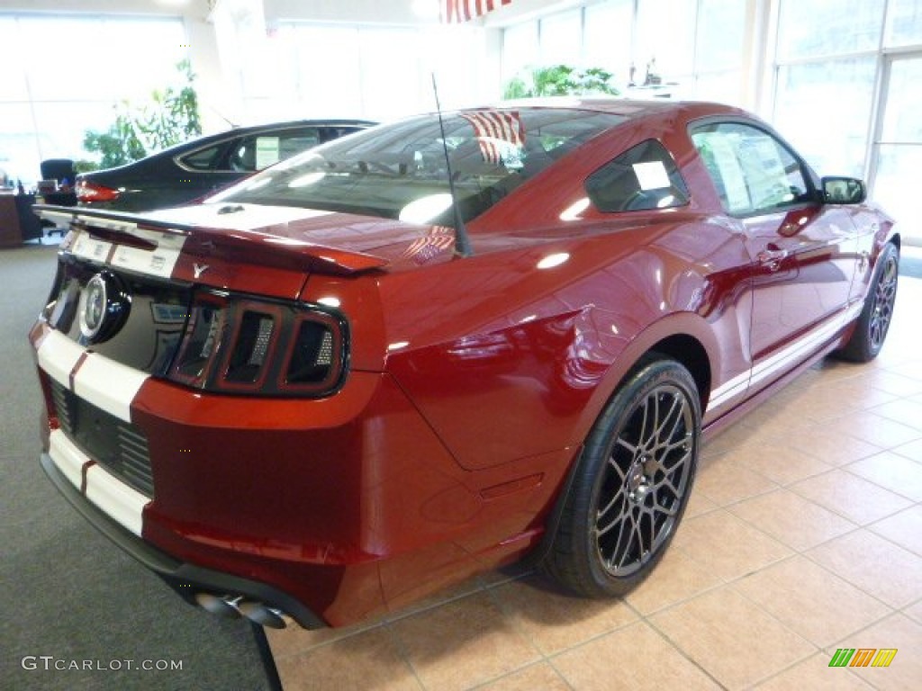 2014 Mustang Shelby GT500 SVT Performance Package Coupe - Ruby Red / Shelby Charcoal Black/White Accents photo #2