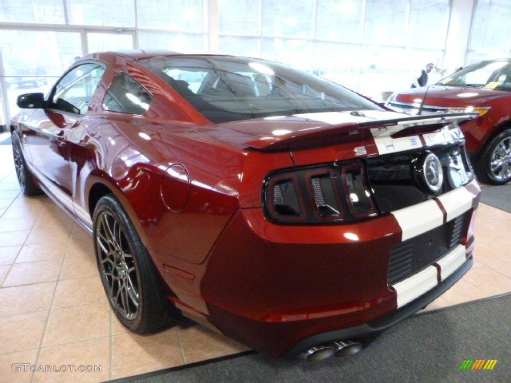 2014 Mustang Shelby GT500 SVT Performance Package Coupe - Ruby Red / Shelby Charcoal Black/White Accents photo #4