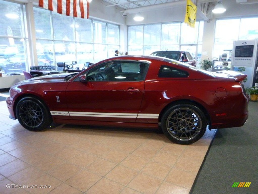 2014 Mustang Shelby GT500 SVT Performance Package Coupe - Ruby Red / Shelby Charcoal Black/White Accents photo #5