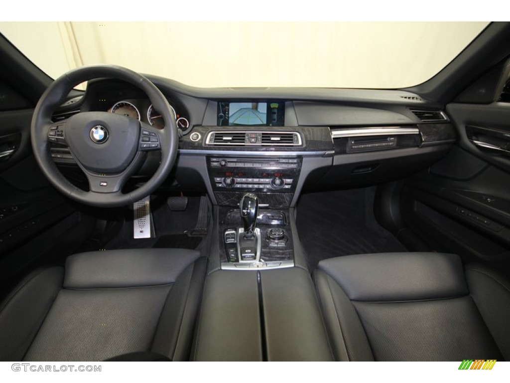 2012 BMW 7 Series 750Li Sedan Black Dashboard Photo #80280257