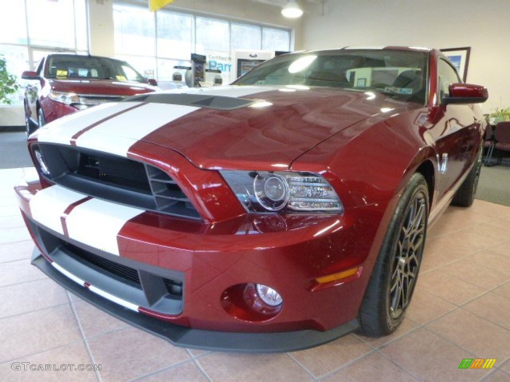 2014 Mustang Shelby GT500 SVT Performance Package Coupe - Ruby Red / Shelby Charcoal Black/White Accents photo #6