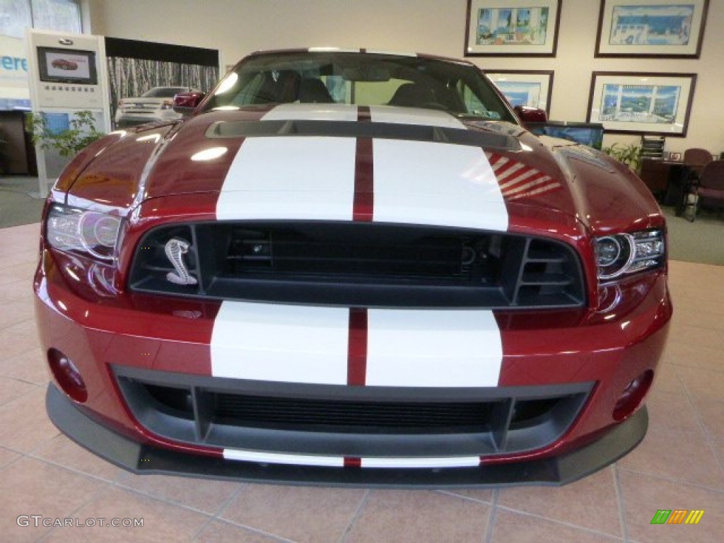 2014 Mustang Shelby GT500 SVT Performance Package Coupe - Ruby Red / Shelby Charcoal Black/White Accents photo #7