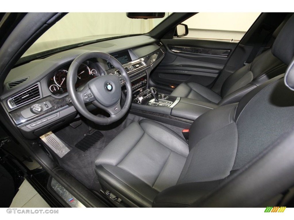 Black Interior 2012 BMW 7 Series 750Li Sedan Photo #80280353