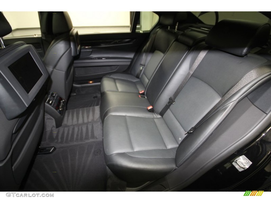 Black Interior 2012 BMW 7 Series 750Li Sedan Photo #80280359