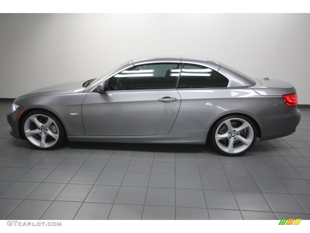 Space Gray Metallic 2011 BMW 3 Series 335i Convertible Exterior Photo #80281400