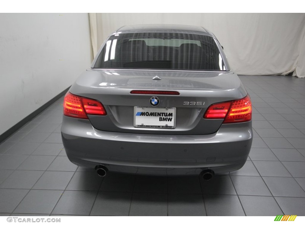 2011 3 Series 335i Convertible - Space Gray Metallic / Black photo #13