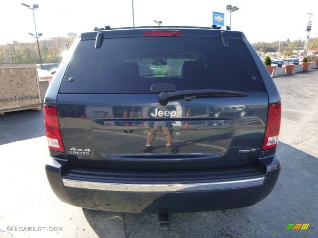 2008 Grand Cherokee Limited 4x4 - Steel Blue Metallic / Dark Khaki/Light Graystone photo #4