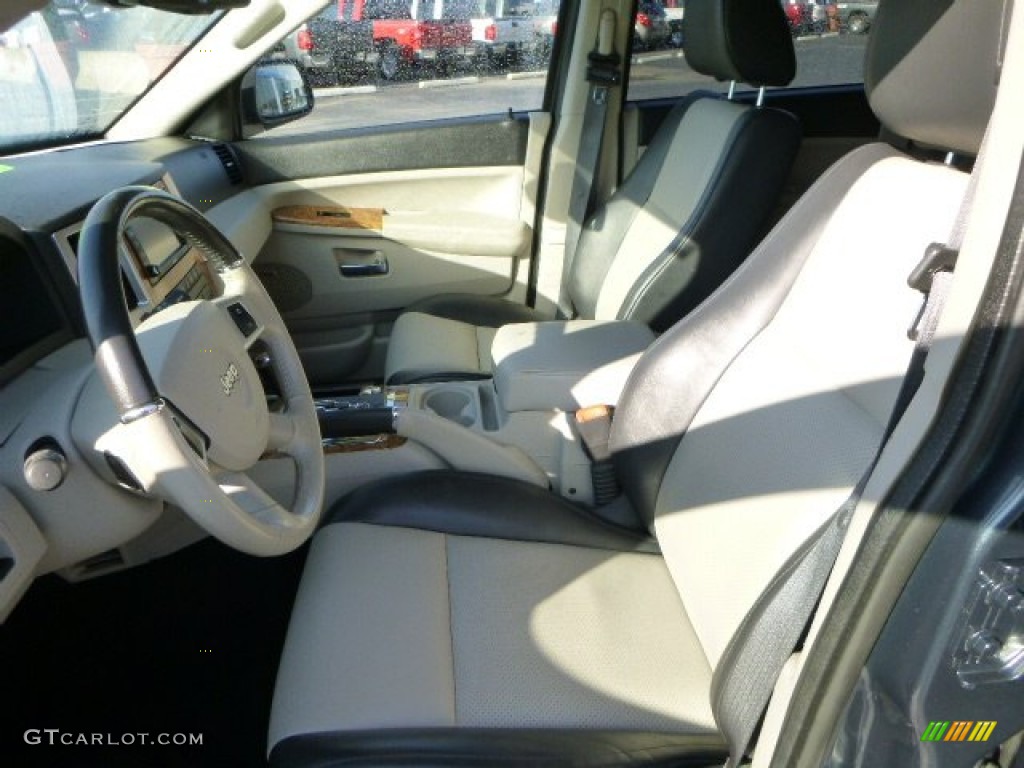 2008 Grand Cherokee Limited 4x4 - Steel Blue Metallic / Dark Khaki/Light Graystone photo #10