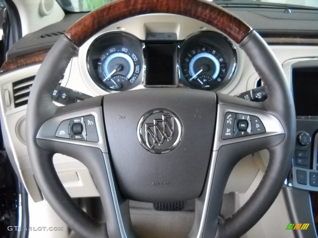 2013 Buick LaCrosse FWD Cashmere Steering Wheel Photo #80282368