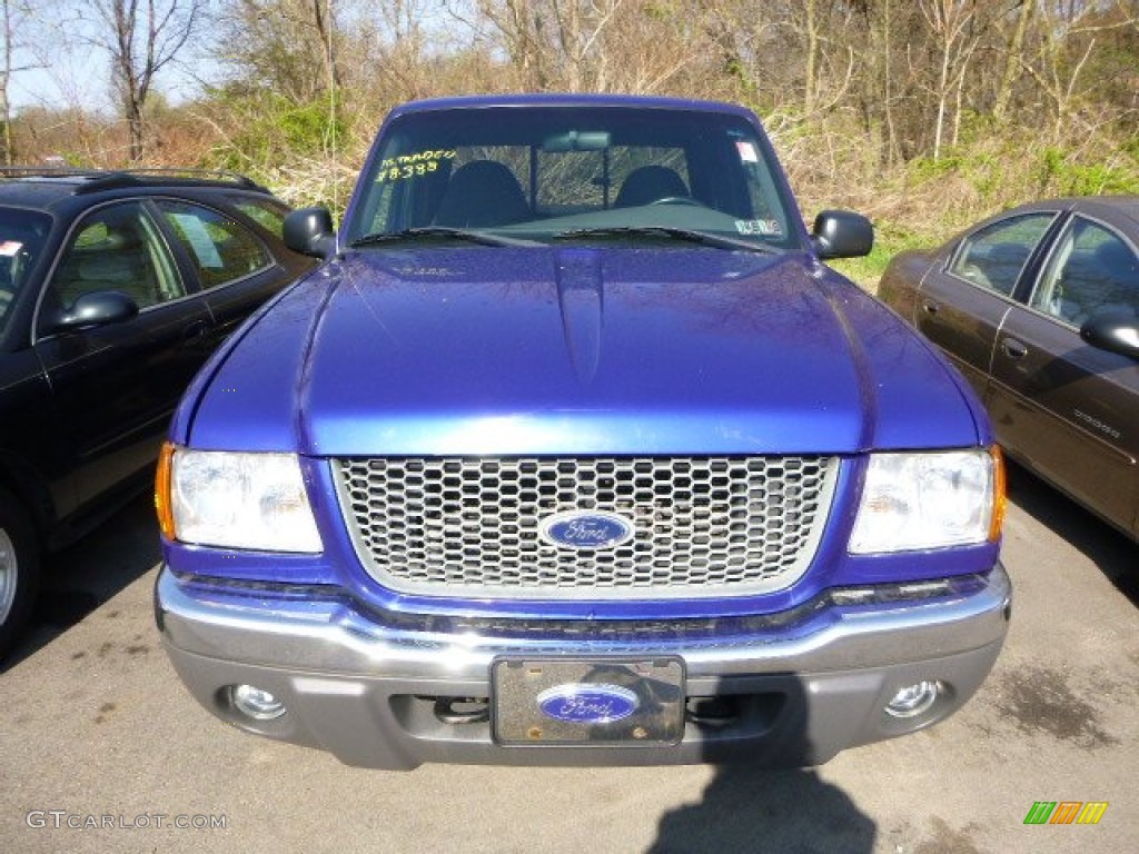 Sonic Blue Metallic 2003 Ford Ranger XLT SuperCab 4x4 Exterior Photo #80282473