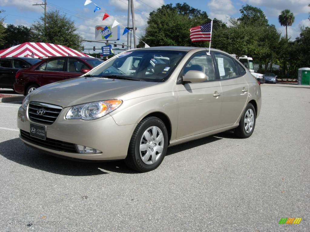 2007 Elantra GLS Sedan - Laguna Sand Beige / Beige photo #1