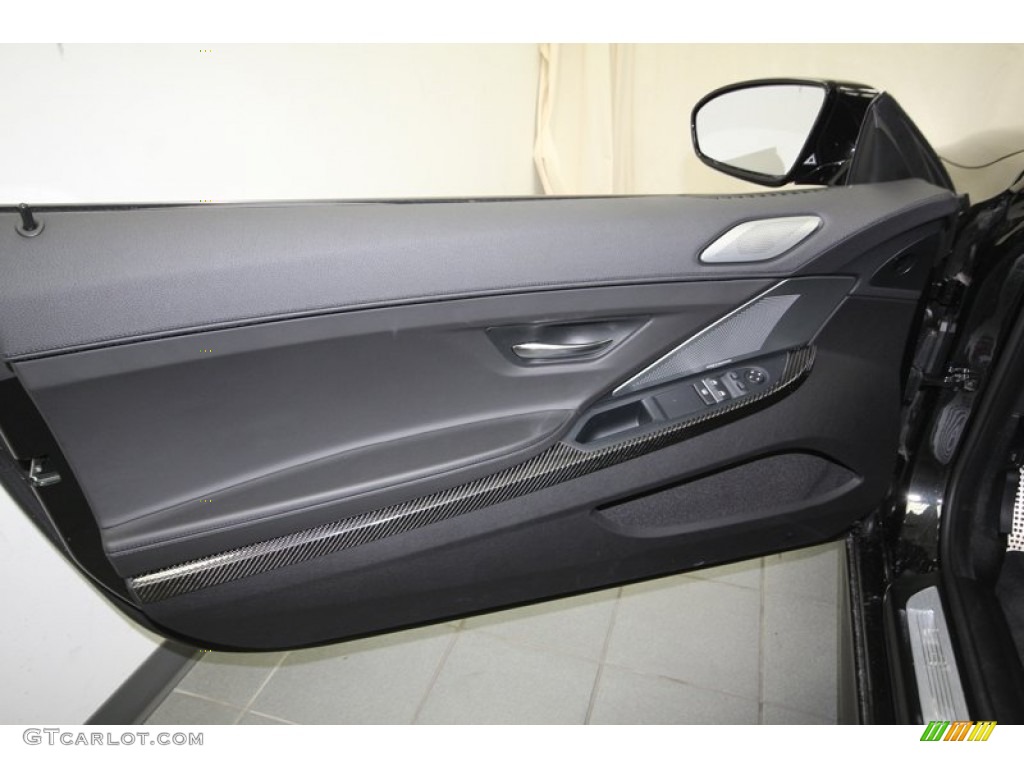 2013 BMW M6 Coupe Black Door Panel Photo #80283830